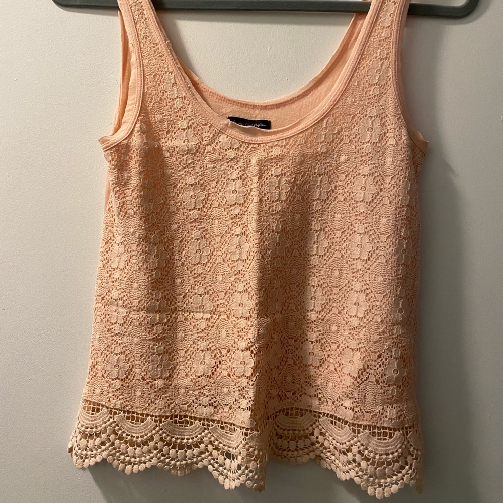 Pink Lace Tank